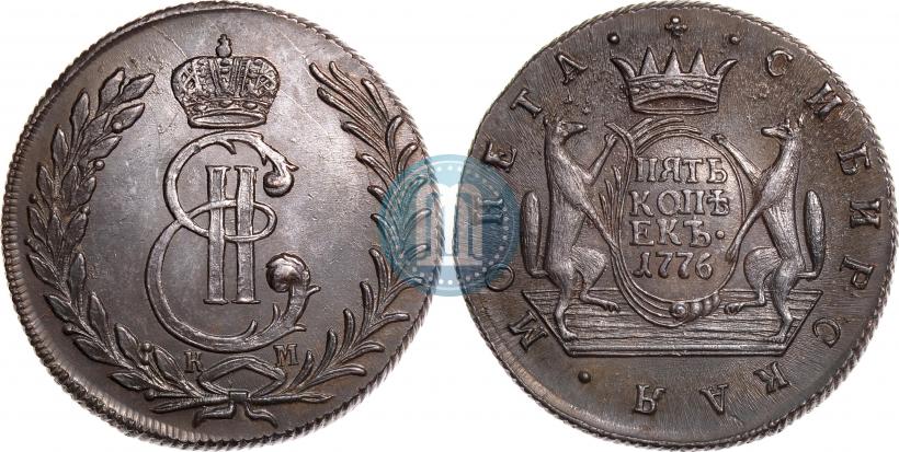 Фото 5 копеек 1776 года КМ 