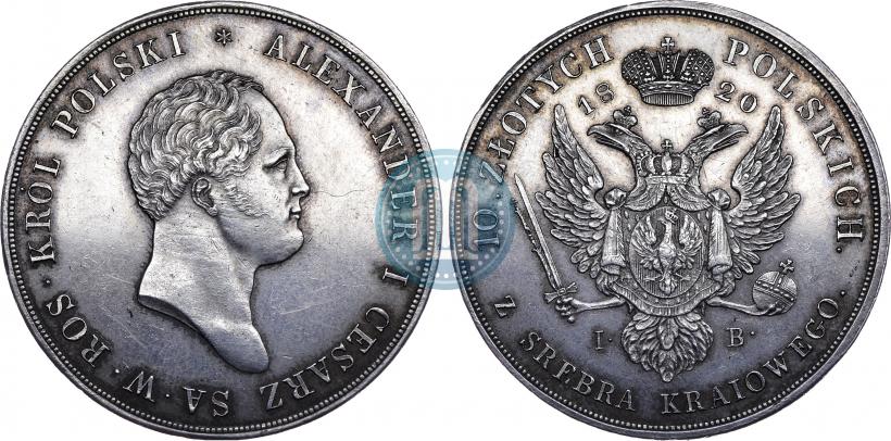 Picture 10 złotych 1820 year IB 