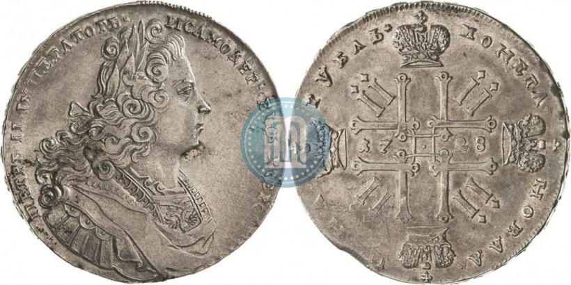 Picture 1 rouble 1728 year  "Type of 1727"