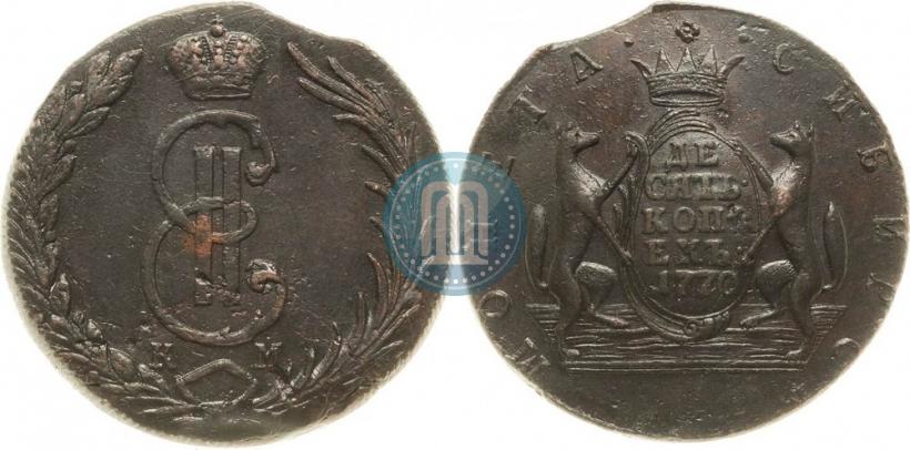 Picture 10 kopecks 1770 year КМ 