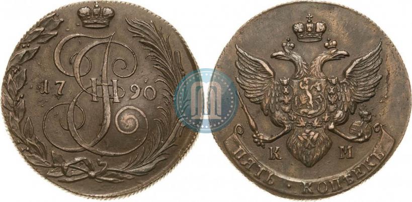 Picture 5 kopecks 1790 year КМ 