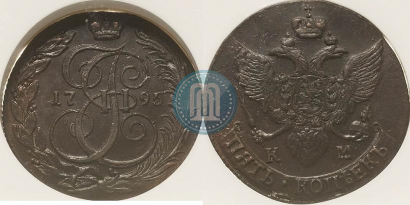 Picture 5 kopecks 1795 year КМ 