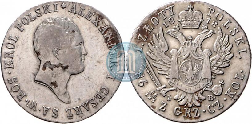 Picture 1 złoty 1818 year IB 