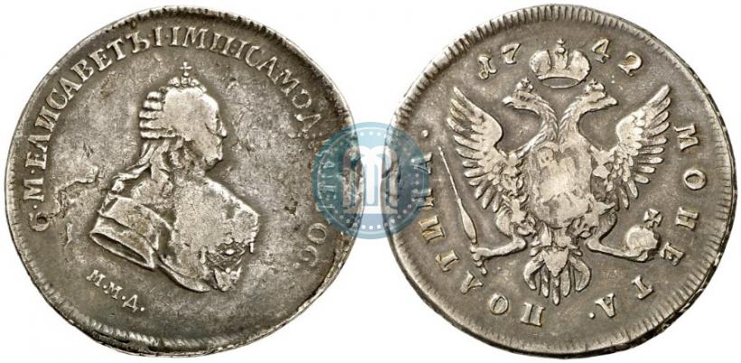 Picture Poltina 1742 year ММД 