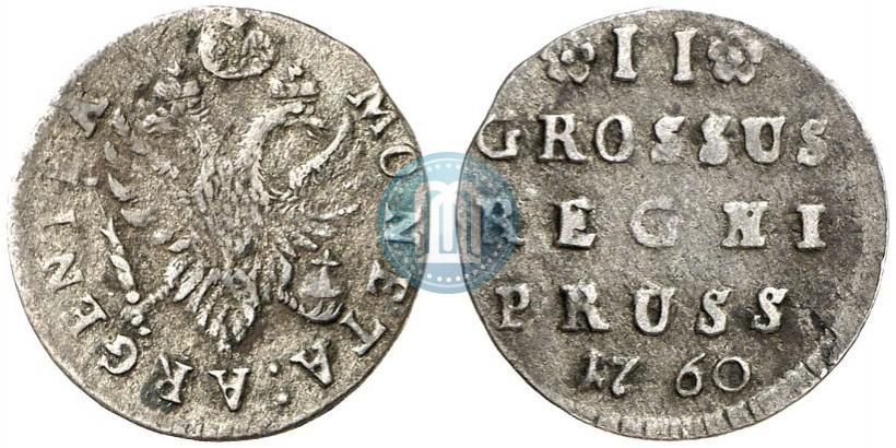 Фото 2 гроша 1760 года  