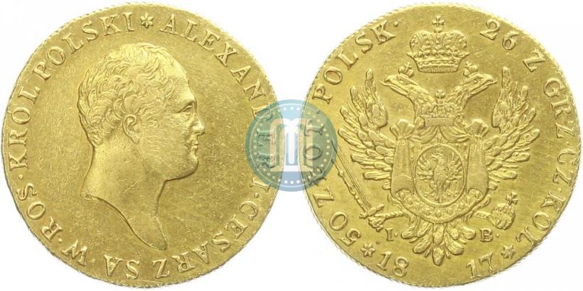 Picture 50 złotych 1817 year IB 