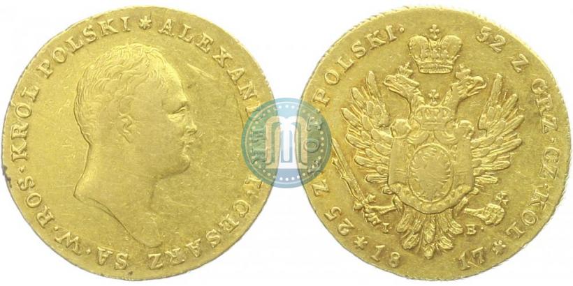 Picture 25 złotych 1817 year IB 