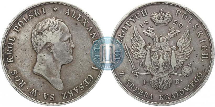 Picture 10 złotych 1820 year IB 