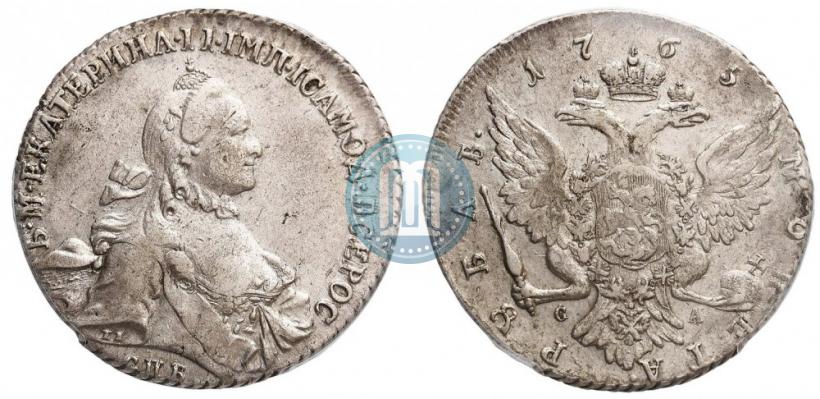 Picture 1 rouble 1765 year СПБ-СА 