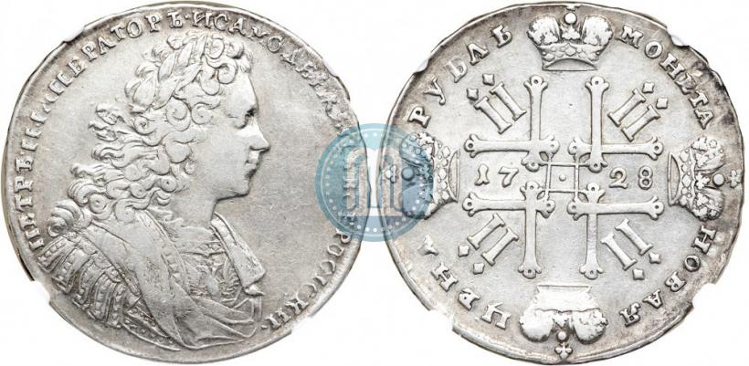 Фото 1 рубль 1728 года  "Тип 1728"