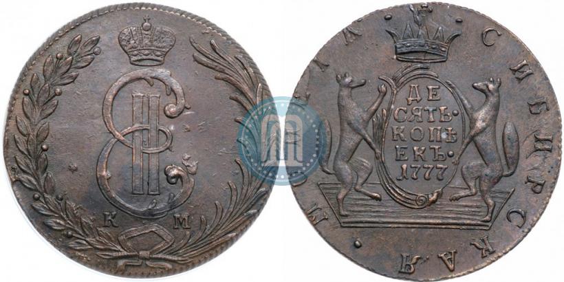 Picture 10 kopecks 1777 year КМ 