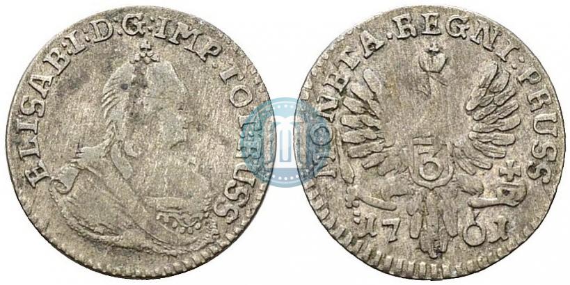Picture 3 grosze 1761 year  