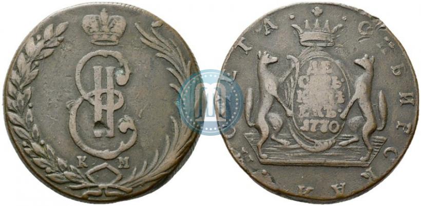 Фото 10 копеек 1770 года КМ 