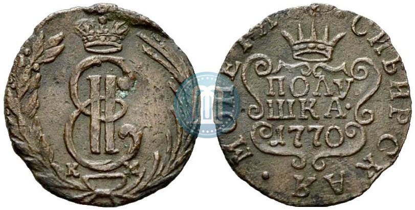 Фото Полушка 1770 года КМ 