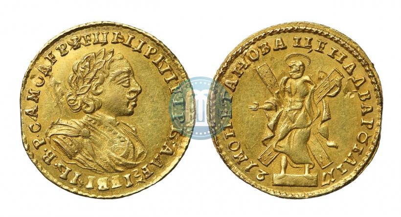 Фото 2 рубля 1721 года  