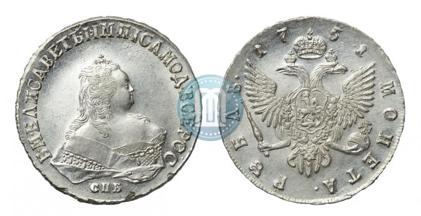 Picture 1 rouble 1751 year СПБ 