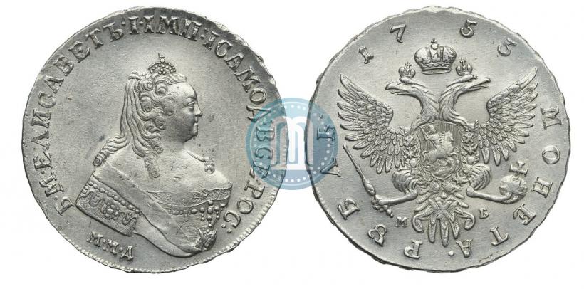 Picture 1 rouble 1755 year ММД-МБ 