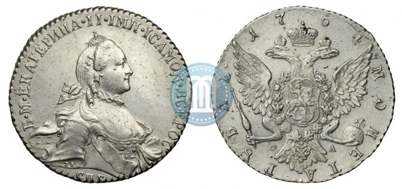 Picture 1 rouble 1764 year СПБ-СА 