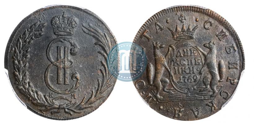 Picture 2 kopecks 1769 year КМ 