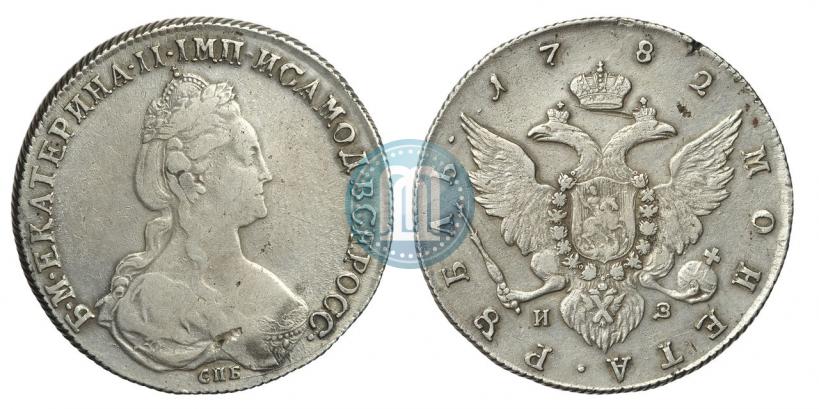 Picture 1 rouble 1782 year СПБ-ИЗ 