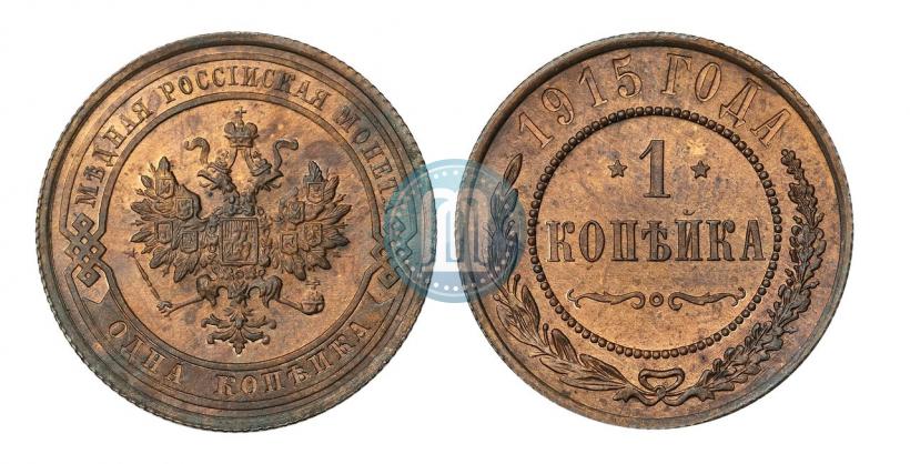 Picture 1 kopeck 1915 year  
