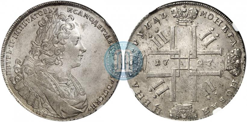 Picture 1 rouble 1727 year СПБ "Petersburg type"