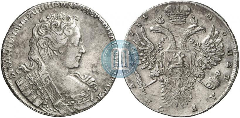 Picture 1 rouble 1731 year  