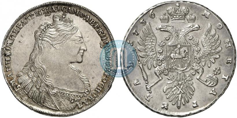 Picture 1 rouble 1736 year  "Type of 1735"