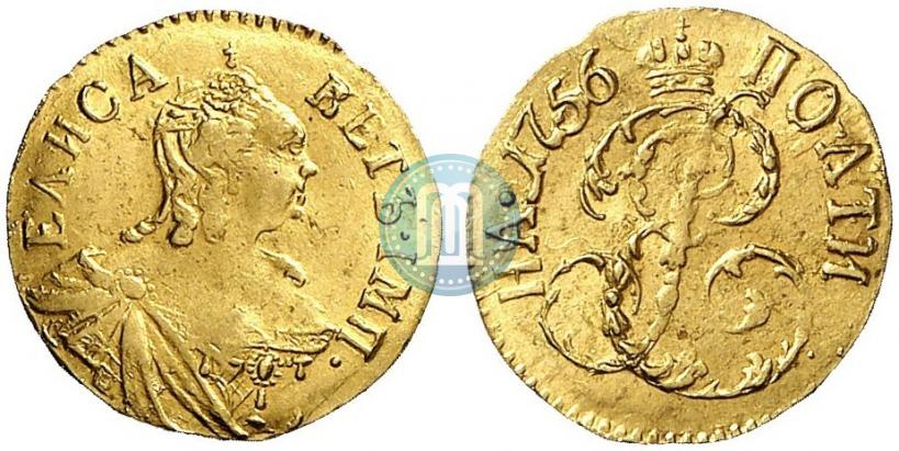 Фото Полтина 1756 года  