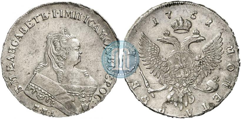 Picture 1 rouble 1751 year ММД 