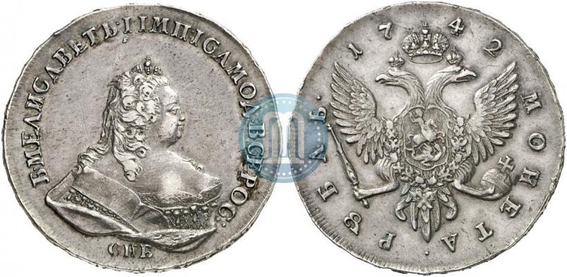 Picture 1 rouble 1742 year СПБ 