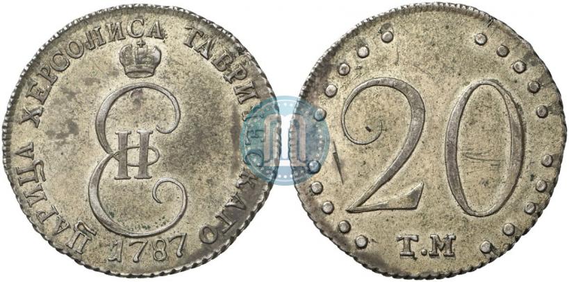 Picture 20 kopecks 1787 year ТМ 