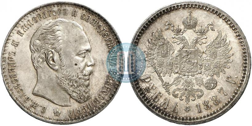 Фото 1 рубль 1887 года (АГ) 