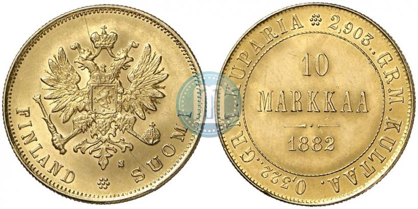 Picture 10 markkaa 1882 year S 