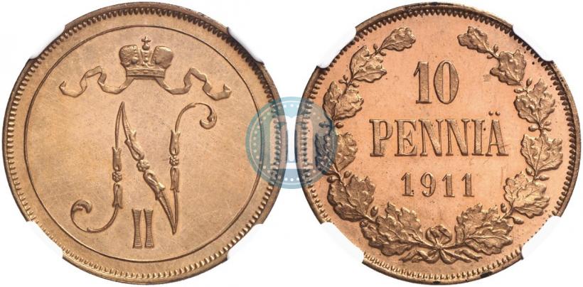 Фото 10 пенни 1911 года  