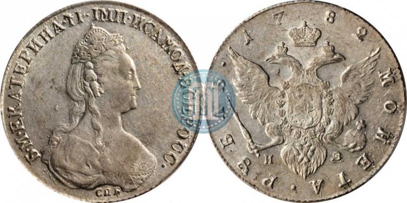 Picture 1 rouble 1782 year СПБ-ИЗ 