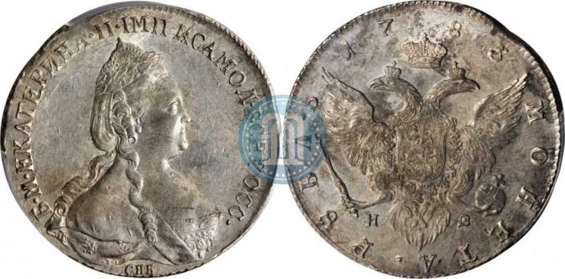 Picture 1 rouble 1783 year СПБ-ИЗ 