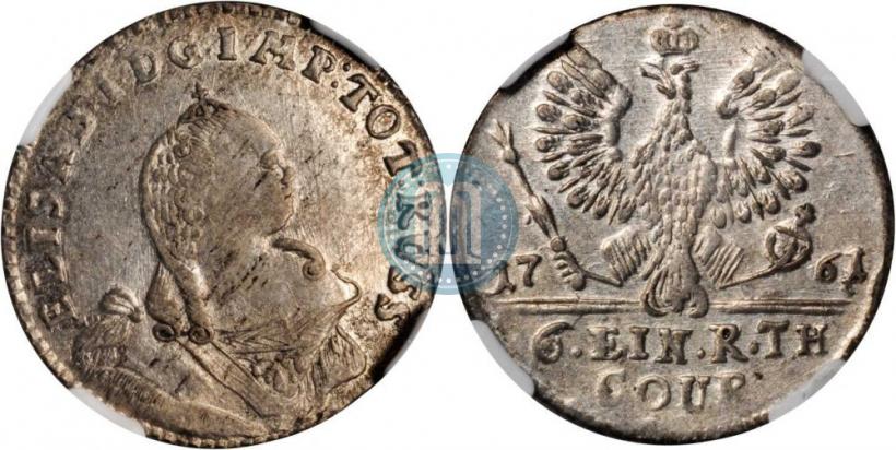 Picture 1/6 Thaler 1761 year  