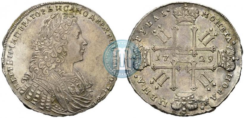 Фото 1 рубль 1729 года  "Тип 1728"
