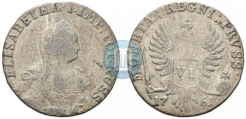 Picture 6 groszy 1761 year  