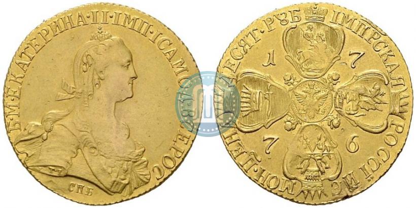 Picture 10 roubles 1776 year СПБ 