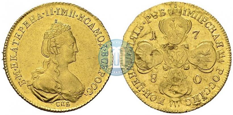 Picture 5 roubles 1780 year СПБ 
