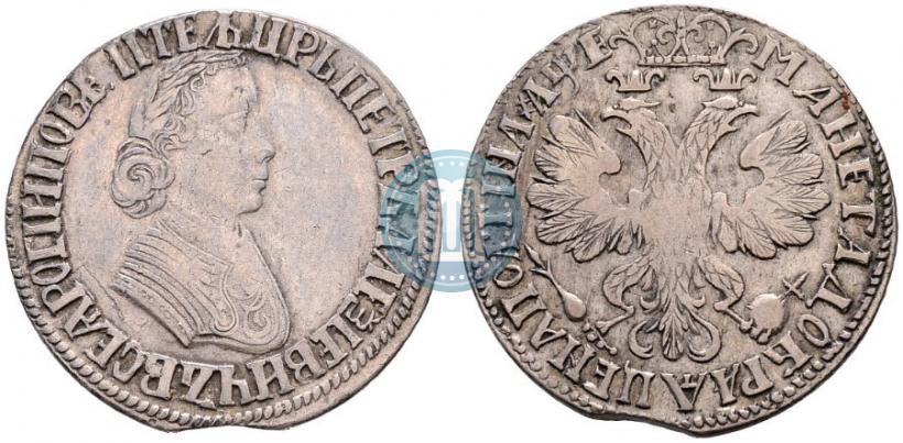 Фото Полтина 1705 года  "Портрет работы Ф. Алексеева"
