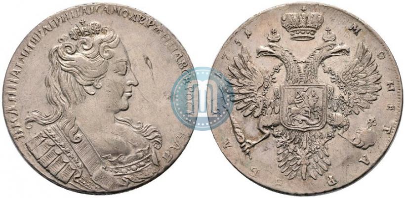 Picture 1 rouble 1731 year  