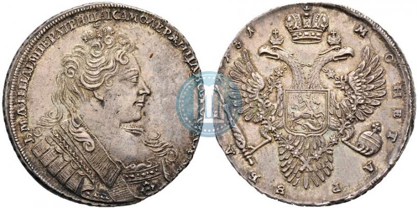 Picture 1 rouble 1731 year  