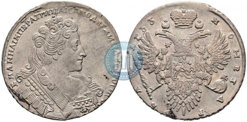 Picture 1 rouble 1733 year  
