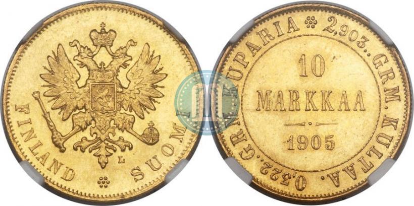 Picture 10 markkaa 1905 year L 
