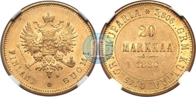 Picture 20 markkaa 1880 year S 