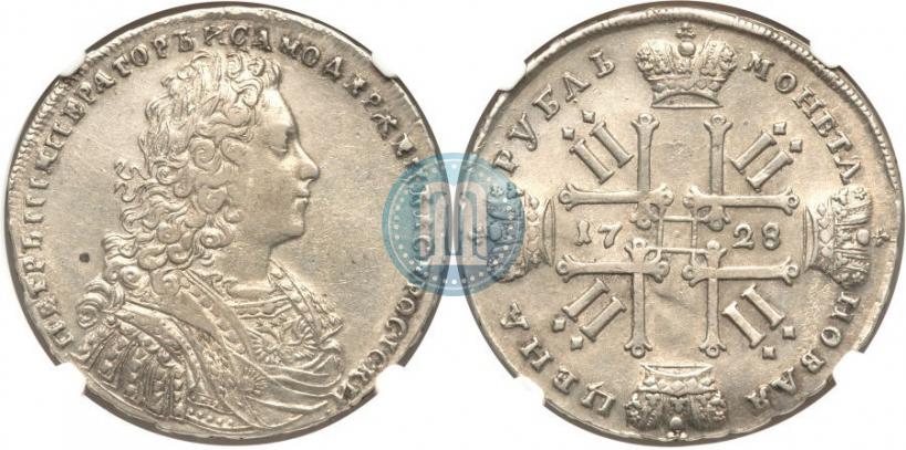 Picture 1 rouble 1728 year  "Type of 1728"