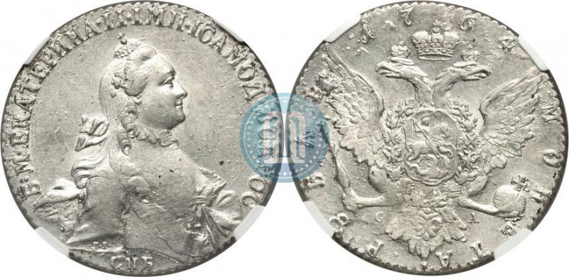 Picture 1 rouble 1764 year СПБ-СА 